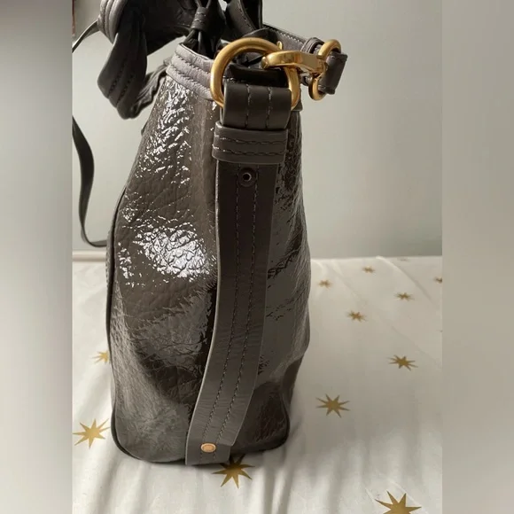 Marc By Marc Jacobs Patent Leather  Satchel Crossbody Handbag Purse - Picture 5 of 13